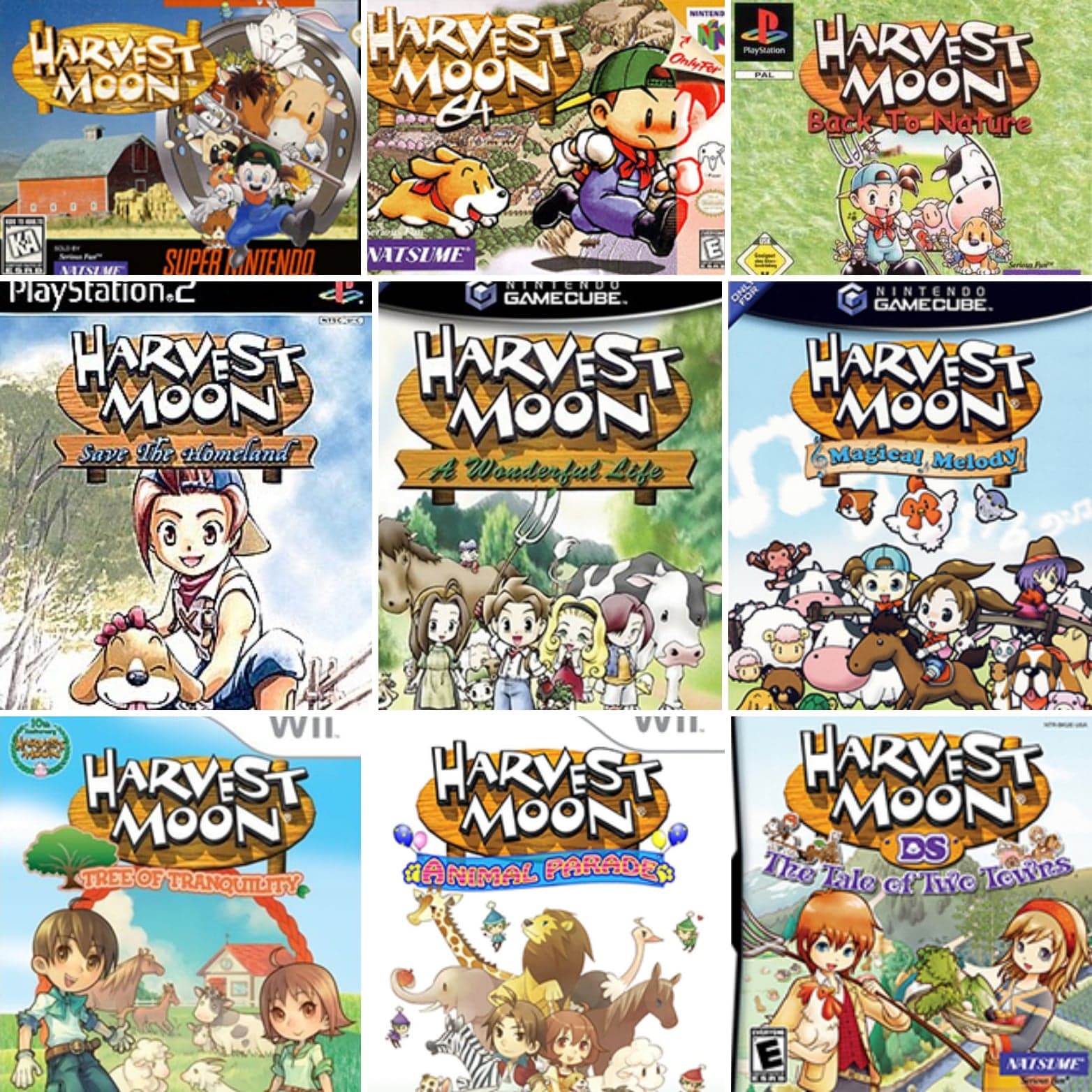 harvest moon game series